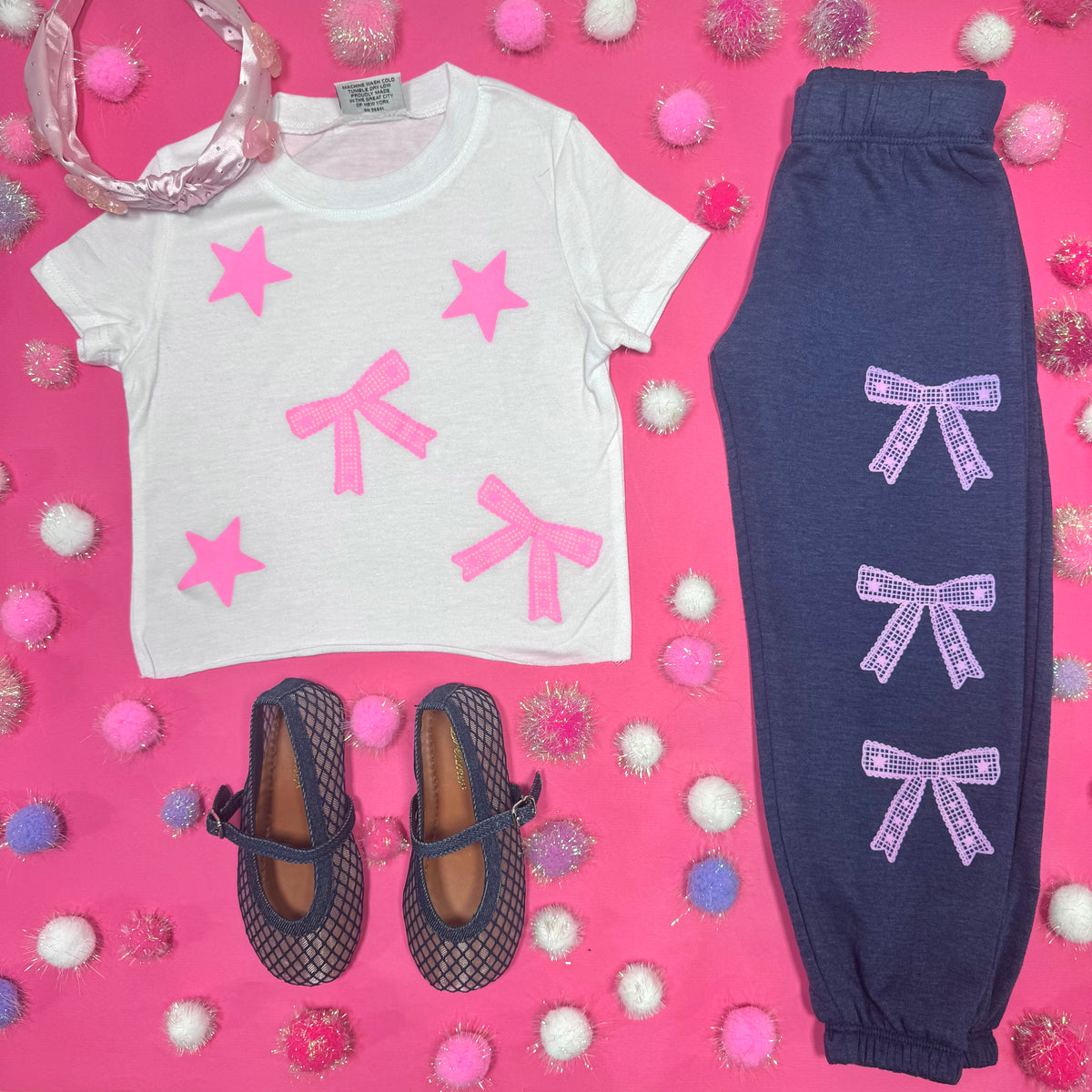 STAR BOWS TSHIRT