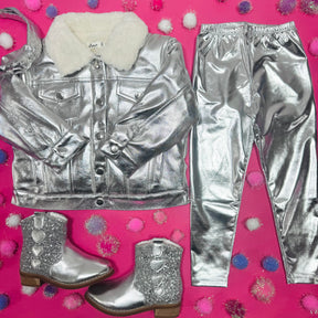 METALLIC LEGGINGS