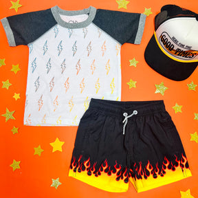 FLAMES SWIM TRUNKS