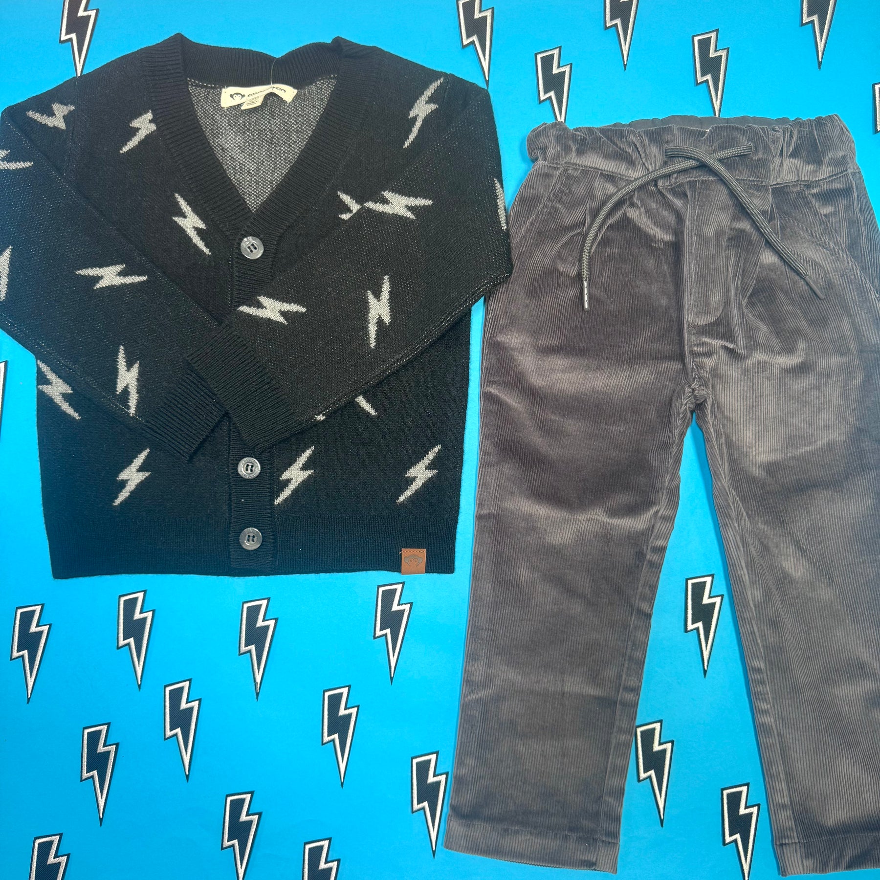 ELECTRIFYING OBI CARDIGAN