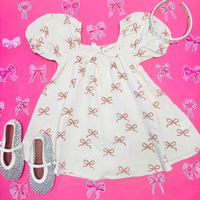 RUBY BOWS SABRINA DRESS - DRESSES