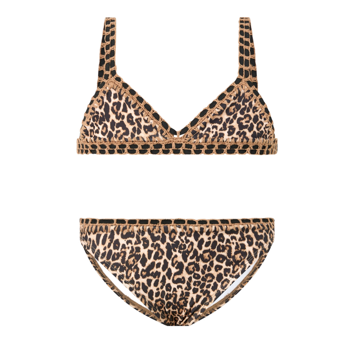 LEONA LEOPARD TWO PIECE SPORTY BIKINI (PREORDER)