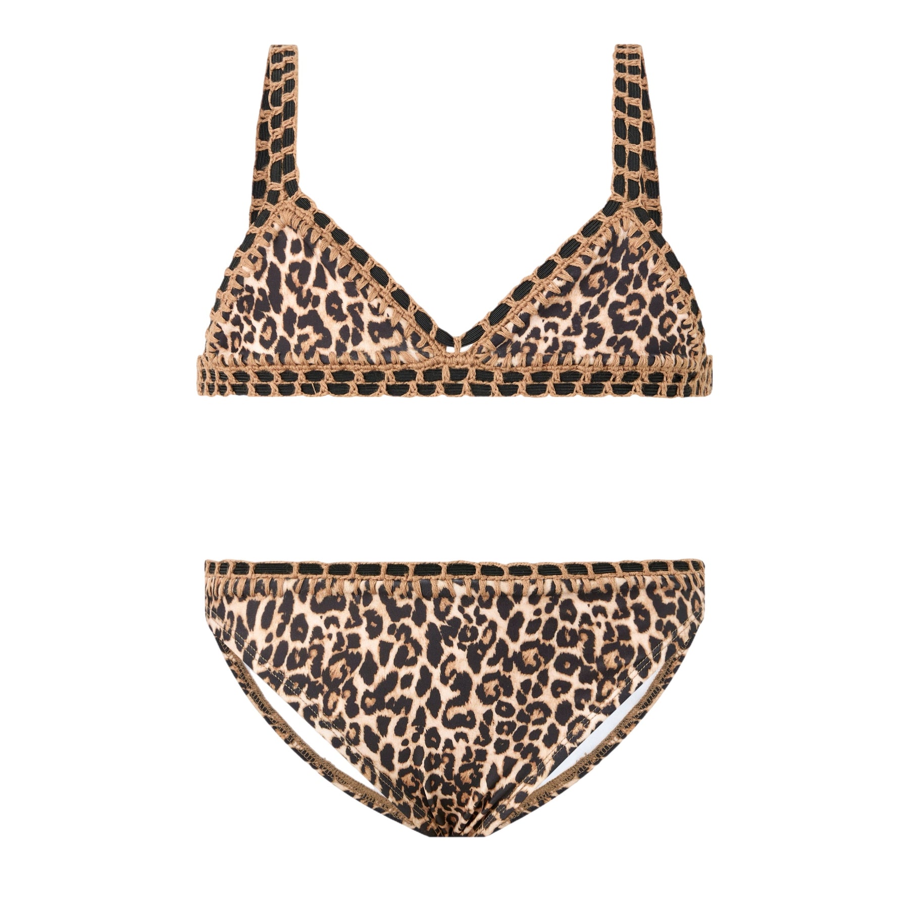 LEONA LEOPARD TWO PIECE SPORTY BIKINI (PREORDER)