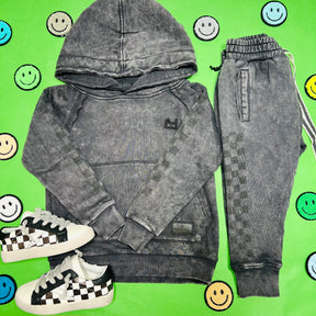 CHECKED HOODIE