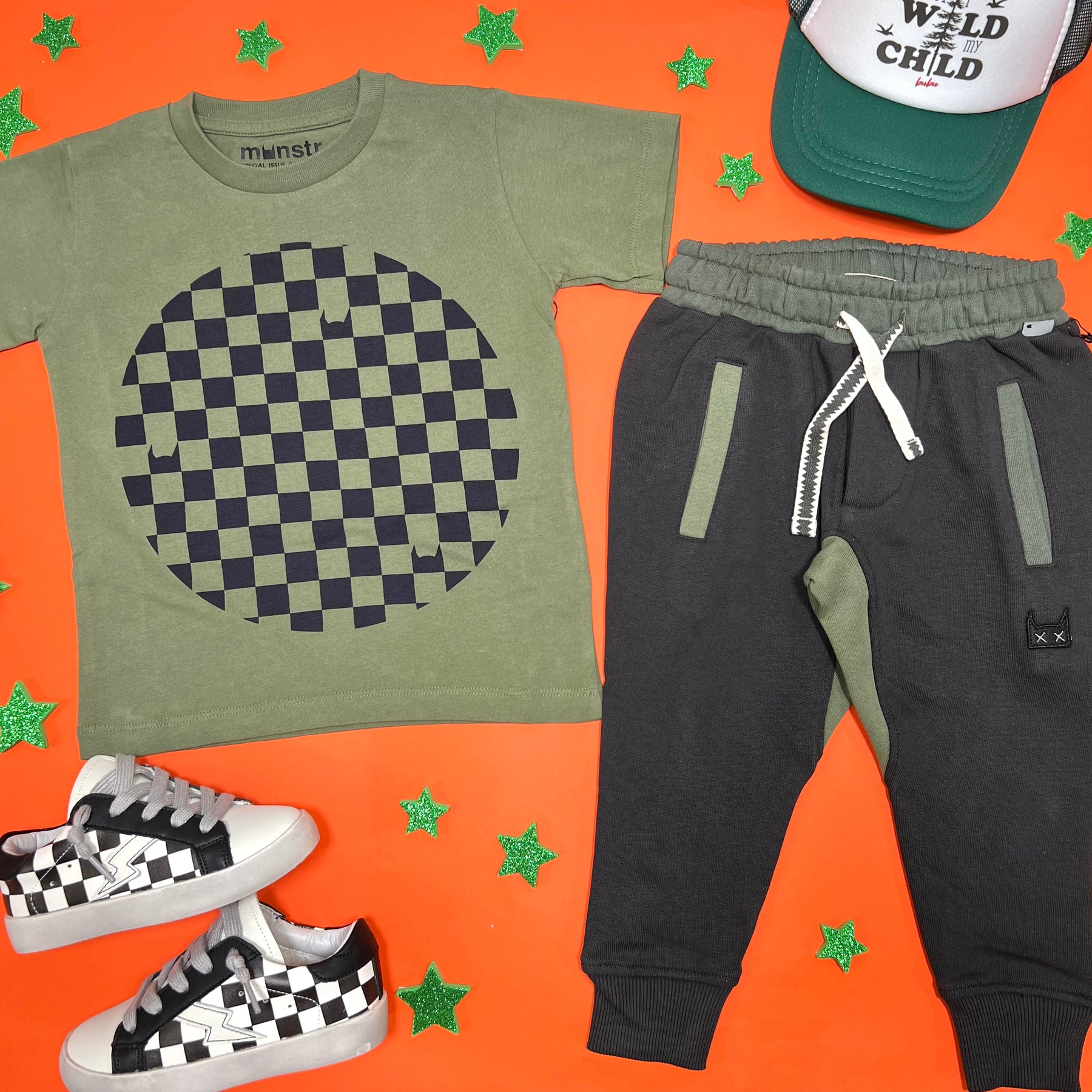 JUMP CROSS COLORBLOCK SWEATPANTS