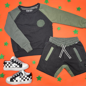 KRISS FLIP COLORBLOCK SWEATSHIRT