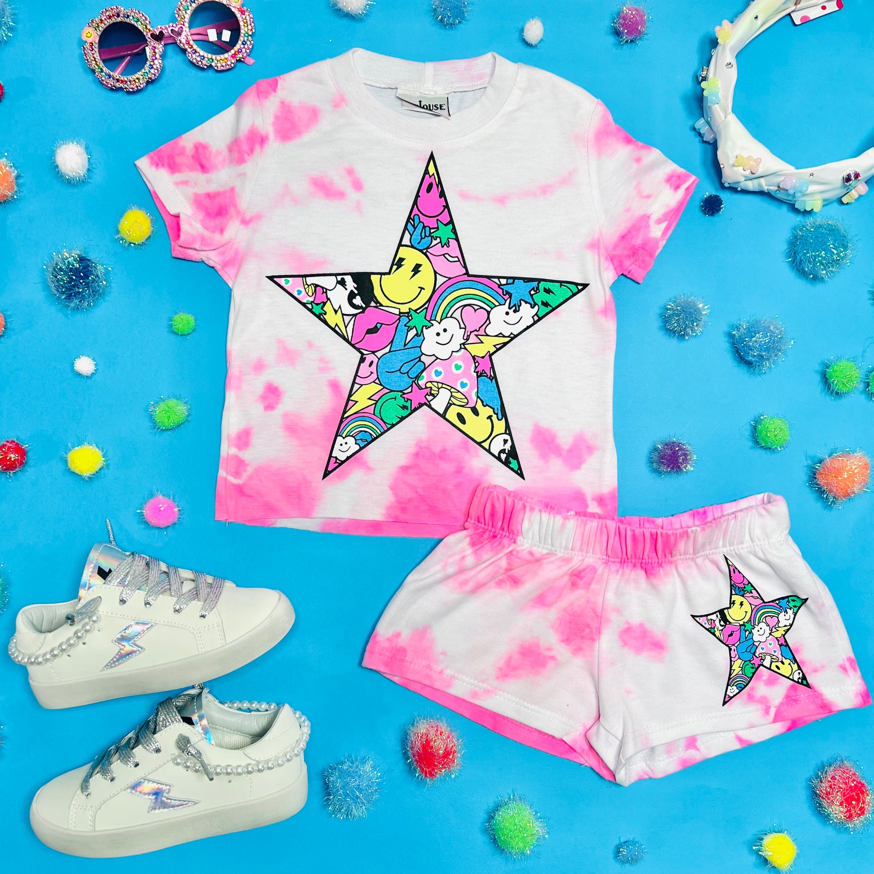 ICONS STAR TIE DYE TSHIRT
