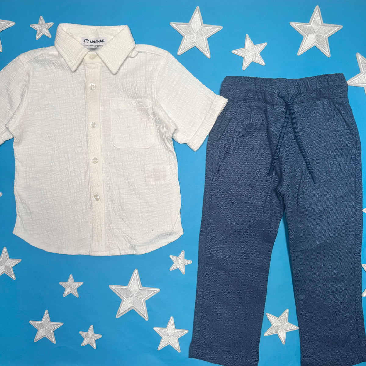 HERRINGBONE RESORT PANTS