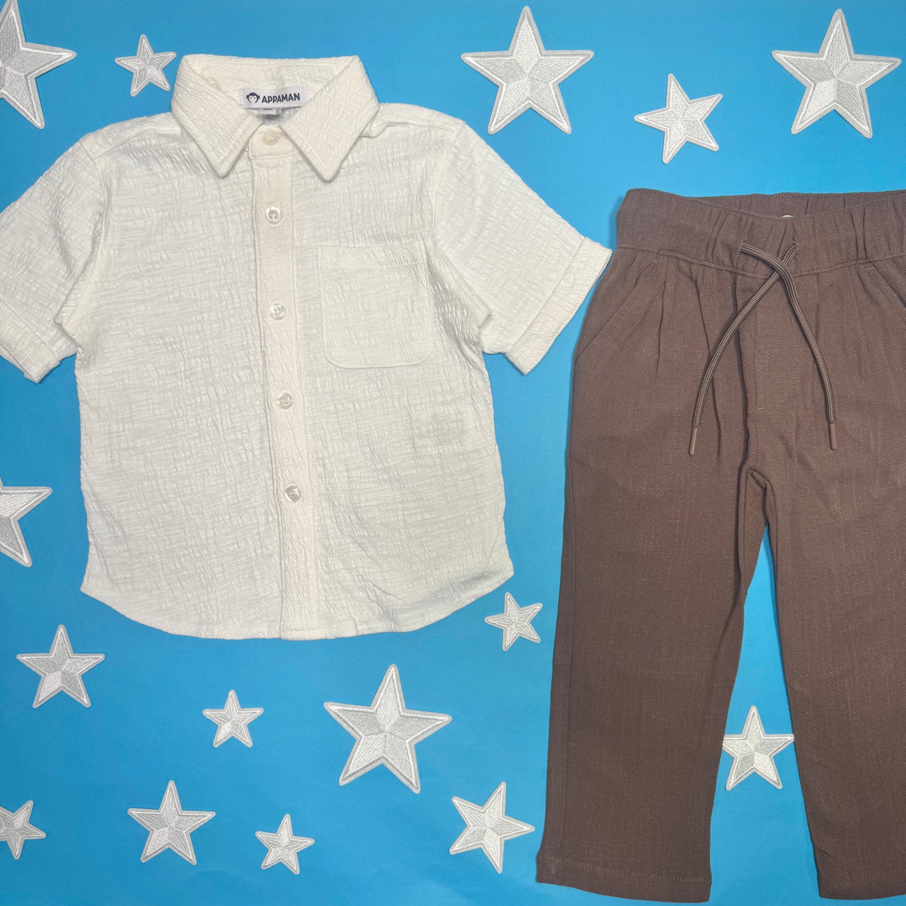 BEACH BUTTON DOWN LINEN TOP