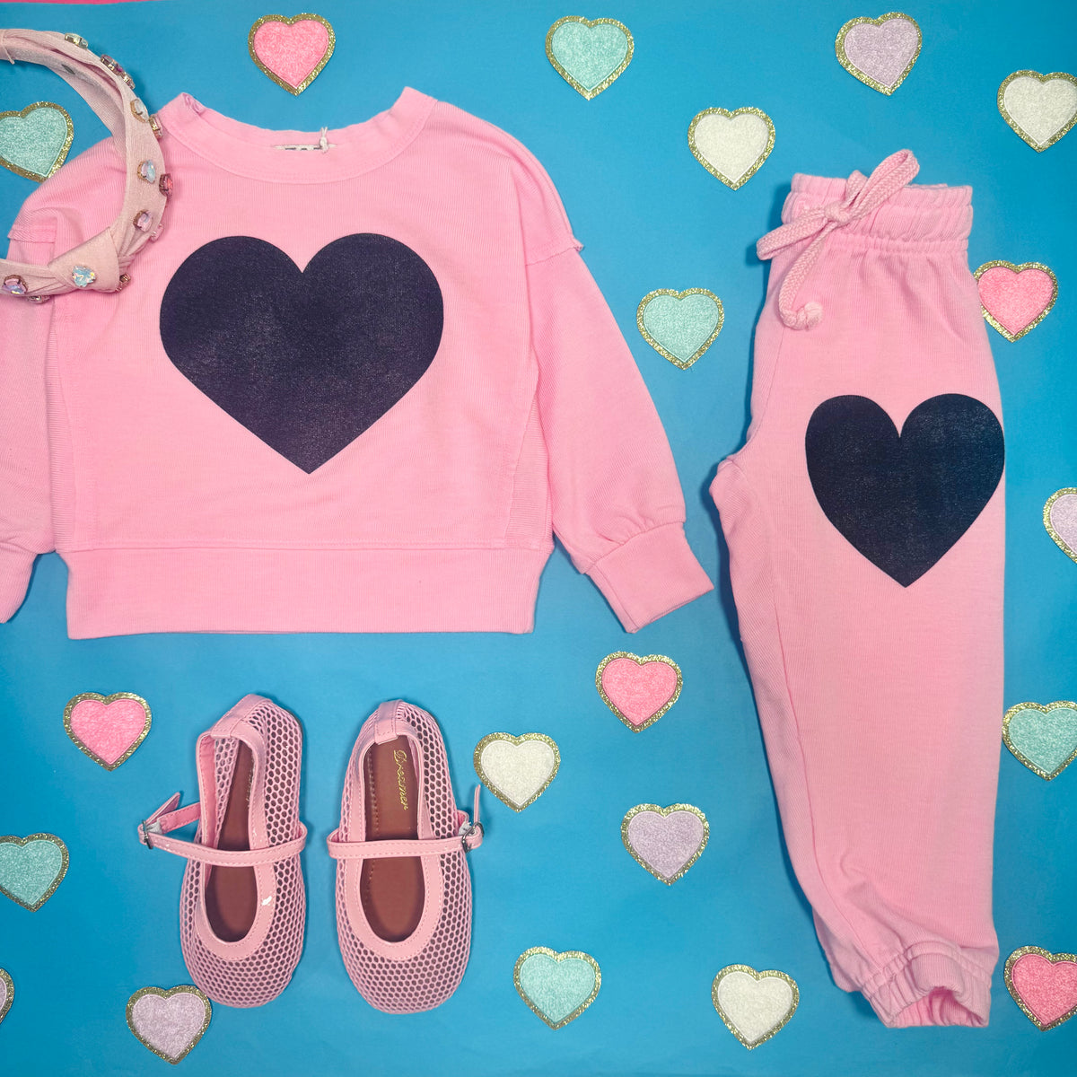 HEART SWEATPANTS - SWEATPANTS