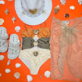 SHIMMER KNITTED SARONG COVER UP