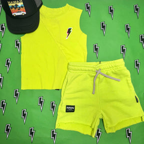 HOT LIME BOLT TANK TOP - TANK TOPS