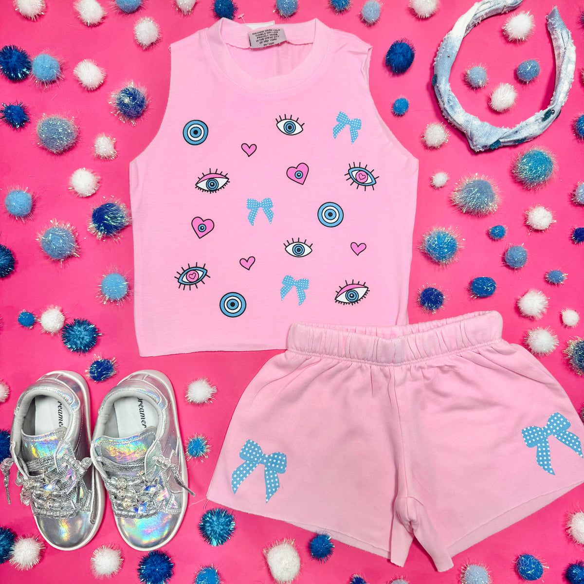 EYES & BOWS TANK TOP