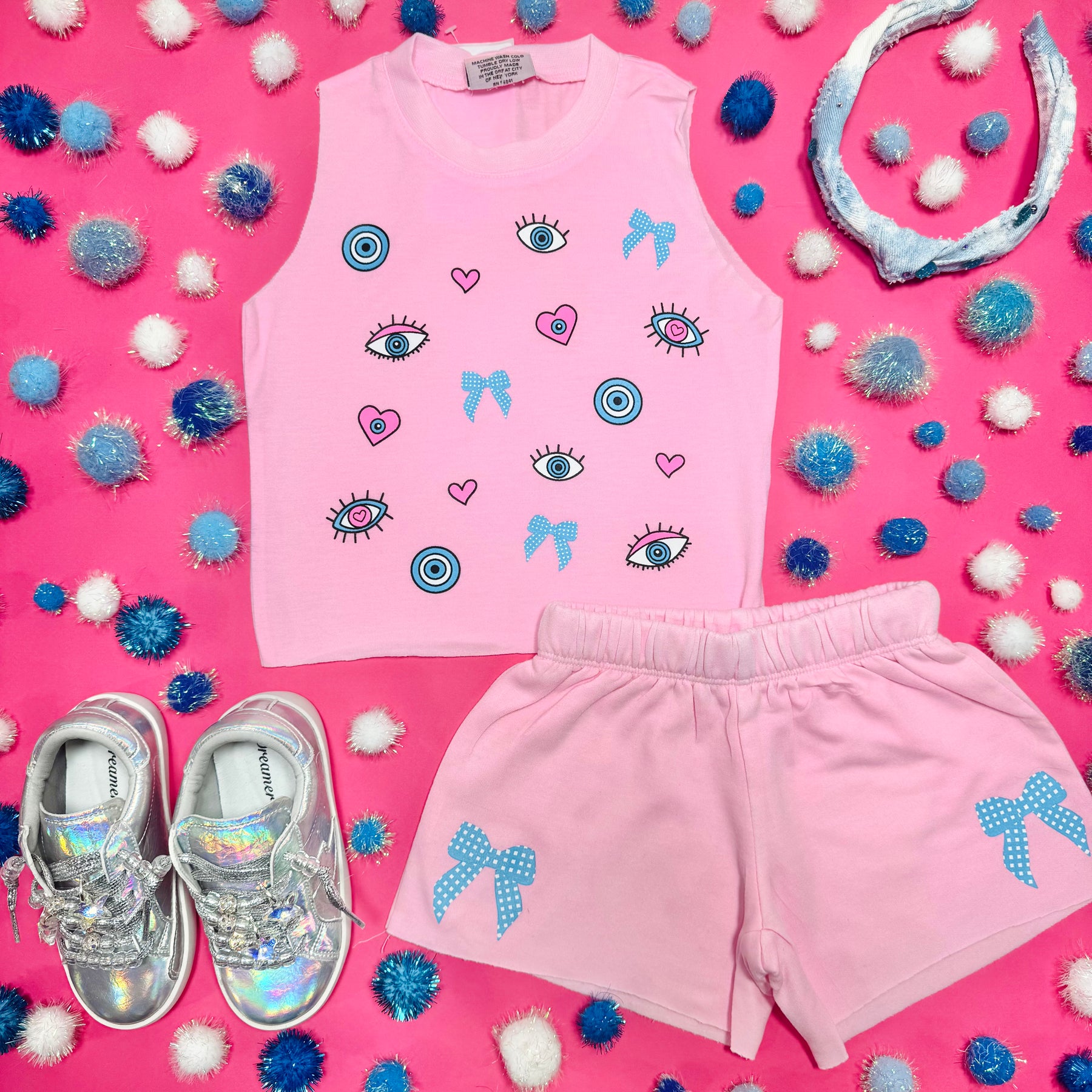 EYES & BOWS TANK TOP