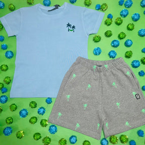 EMBROIDERED PALM TREES TSHIRT