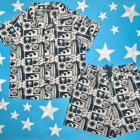 PALM COVE BUTTON DOWN TOP