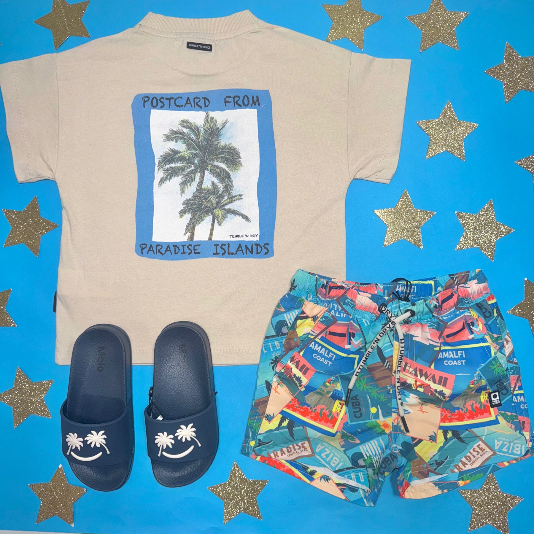POSTCARDS FROM PARADISE SWIM TRUNK