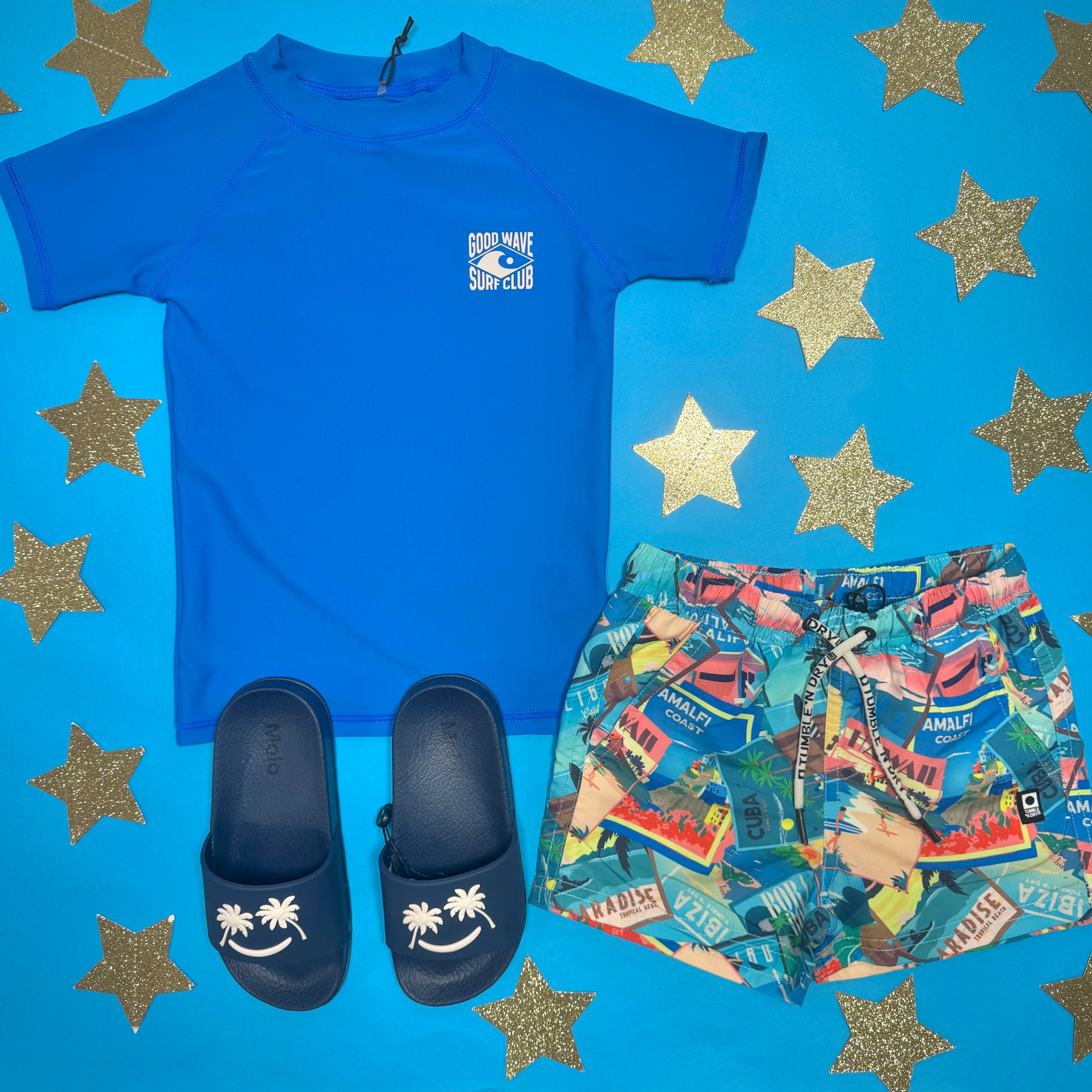POSTCARDS FROM PARADISE SWIM TRUNK