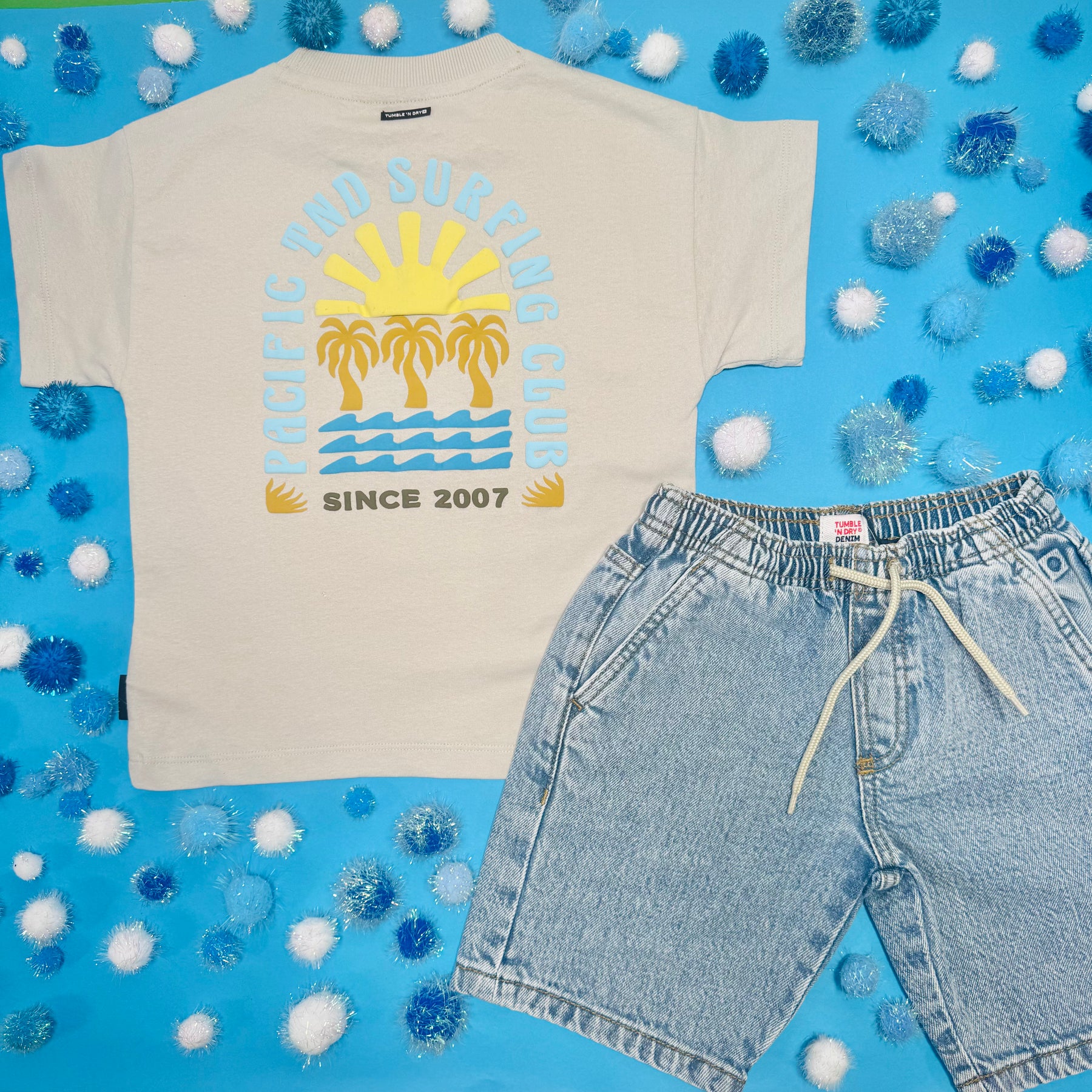 EMBROIDERED SUNSET TSHIRT