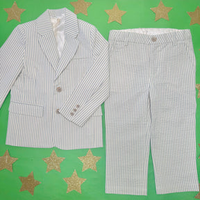 SEERSUCKER STRIPE SEBASTIAN BLAZER