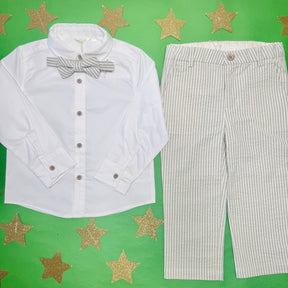 SEERSUCKER STRIPE SEBASTIAN PANTS