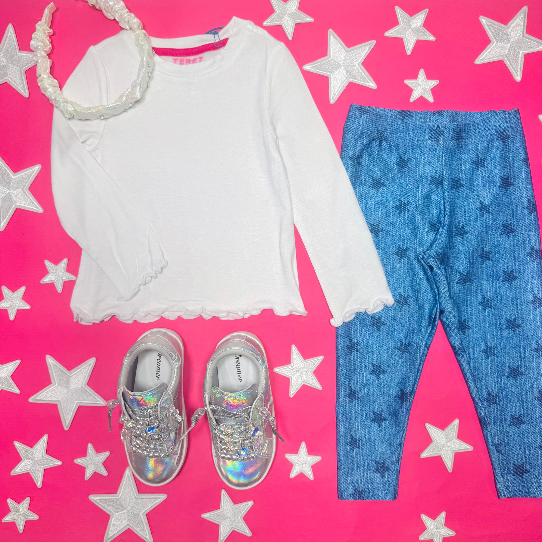 LONG SLEEVE SCALLOPED TSHIRT