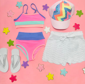 LITTLE EVA EMMIE SHERBERT SHORES TWO PIECE BIKINI