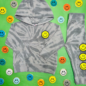 SMILEY TIE DYE SWEATPANTS
