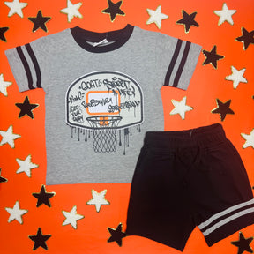 BASKETBALL GRAFFITI TSHIRT - MISH MISH - SHORT SLEEVE TOPS