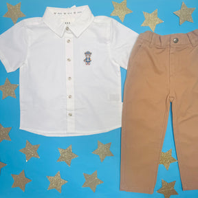 VARISTY HUX BUTTON DOWN TOP