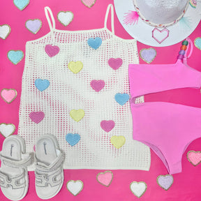 LITTLE BRYNN BEADED ONE PIECE SWIMSUIT