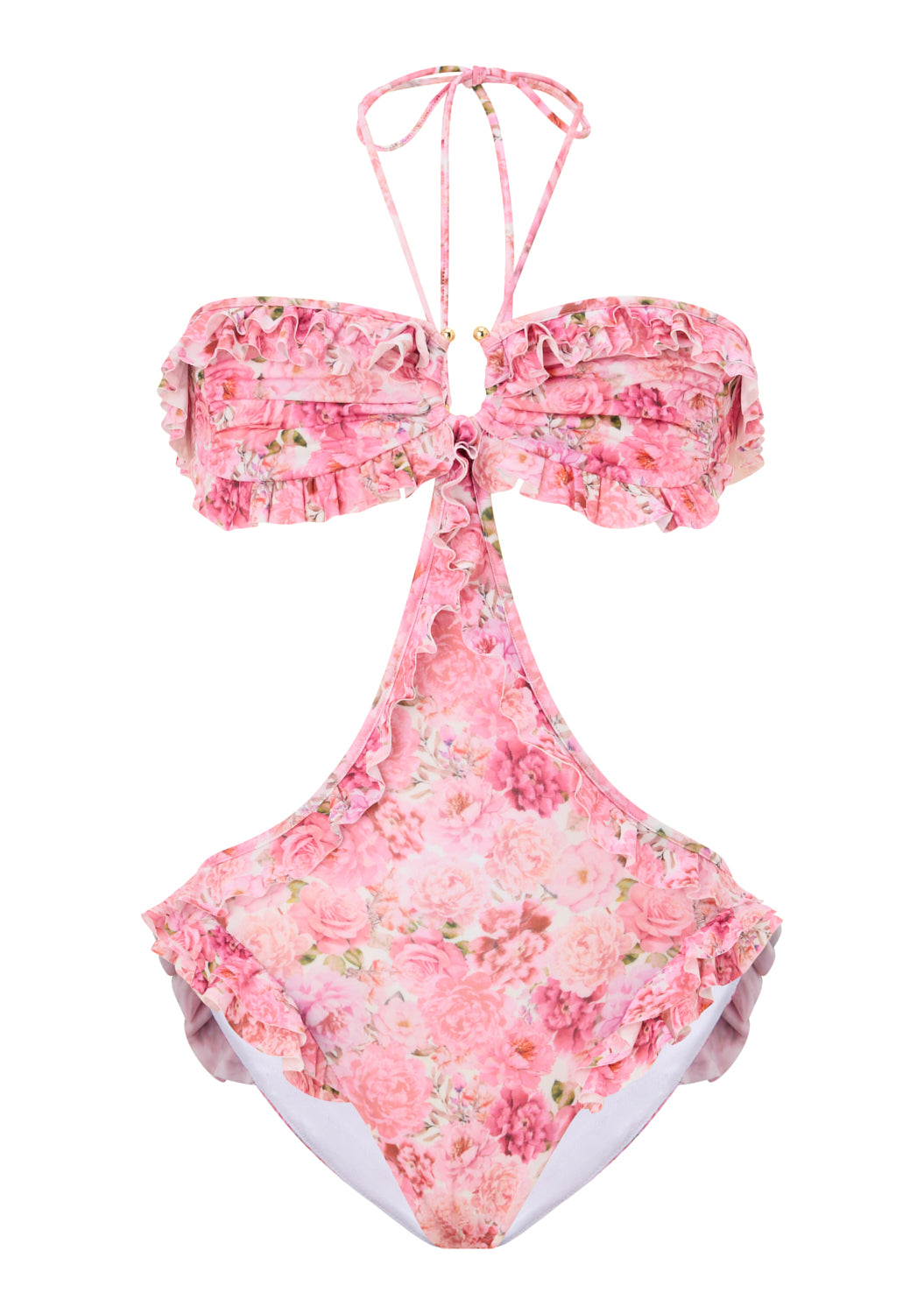 JULIETTA FLORAL CUTOUT ONE PIECE BIKINI (PREORDER)