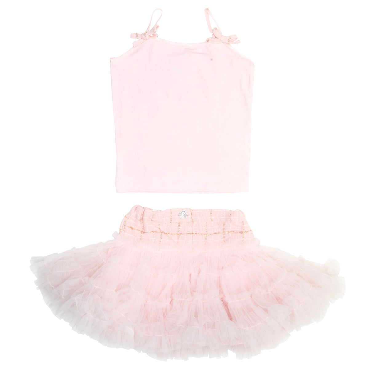 COCO TWEED JACKET, TOP, AND TUTU SKIRT SET