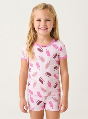 CRUNCH BARS SHORT SLEEVE/SHORTS PJS (PREORDER)