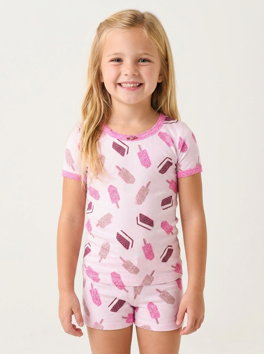 CRUNCH BARS SHORT SLEEVE/SHORTS PJS (PREORDER)