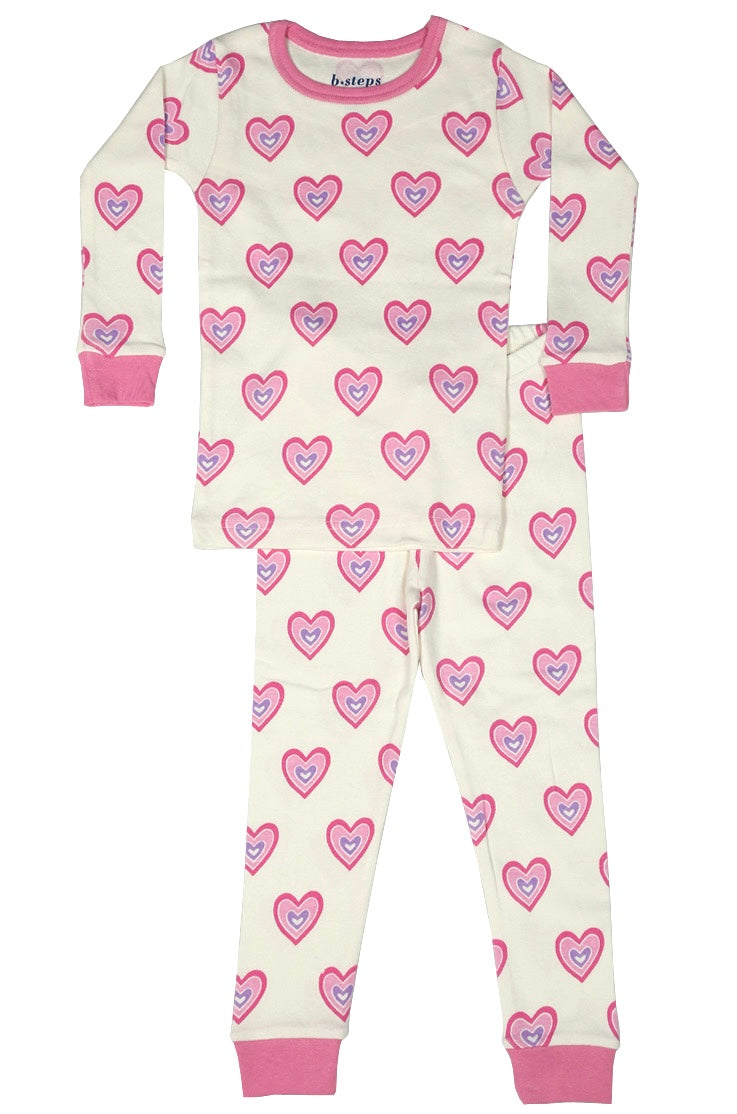 HEARTS LONG SLEEVE PJS (PREORDER)