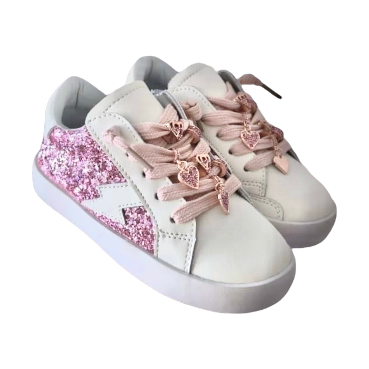 MIMI METALLIC CHARMS GLITTER SNEAKERS (PREORDER)