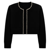 KITTY PEARL TRIM CARDIGAN (PREORDER)