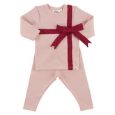RIBBON LONG SLEEVE TOP AND LEGGINGS SET (PREORDER)