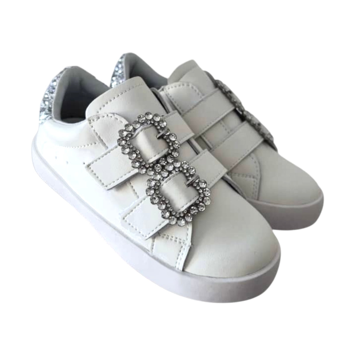 CHER CRYSTAL BUCKLE STRAPS SNEAKERS (PREORDER)
