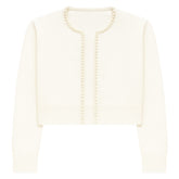 KITTY PEARL TRIM CARDIGAN (PREORDER) - CARDIGANS