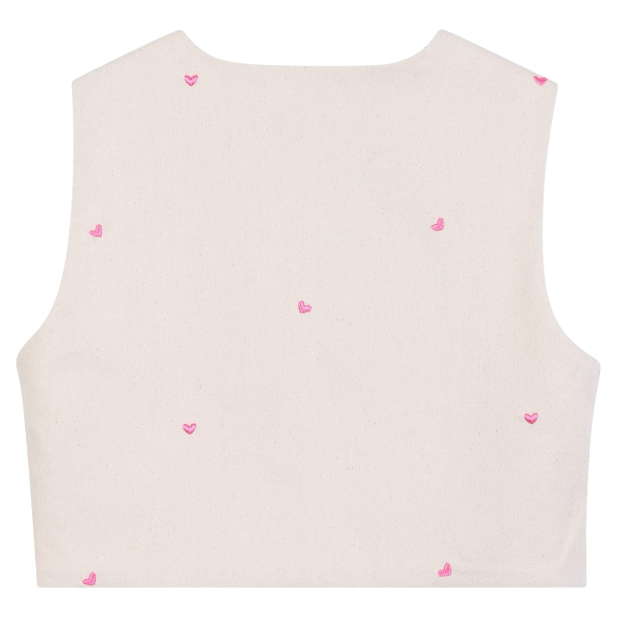 EMBROIDERED HEART VEST (PREORDER)