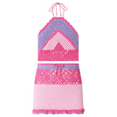 MOLLY CROCHET HALTER TOP AND SKIRT SET (PREORDER)