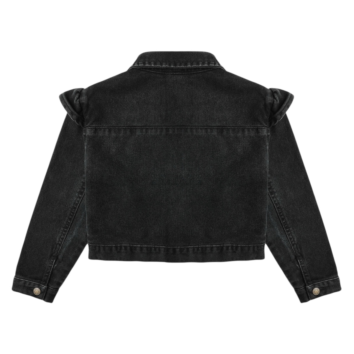 RUFFLE DENIM JACKET