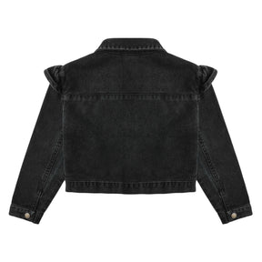 RUFFLE DENIM JACKET