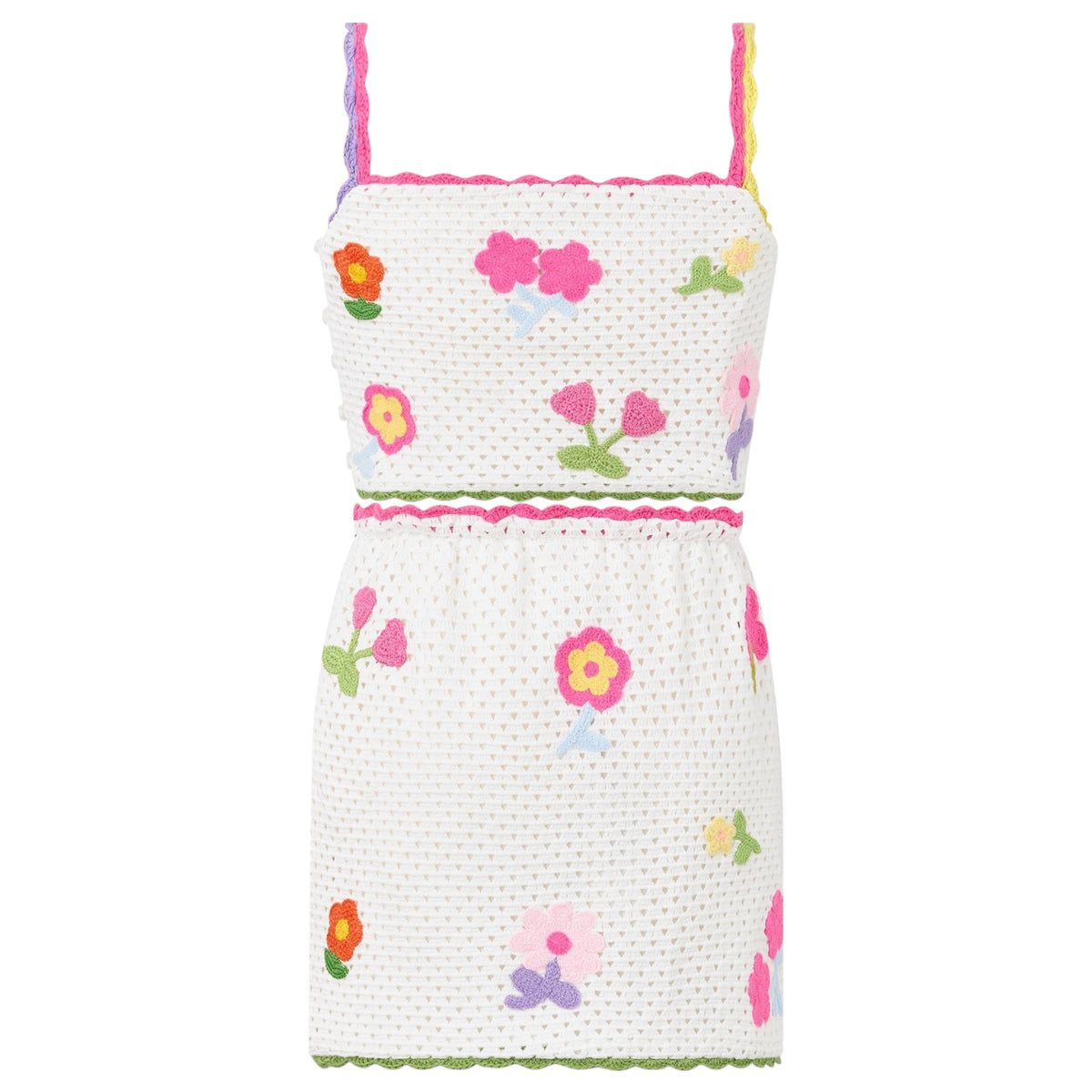DAISETTE CROCHET TOP AND SKIRT SET (PREORDER) - SET