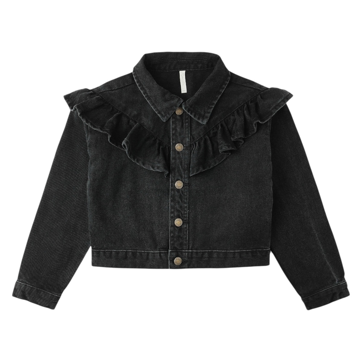 RUFFLE DENIM JACKET