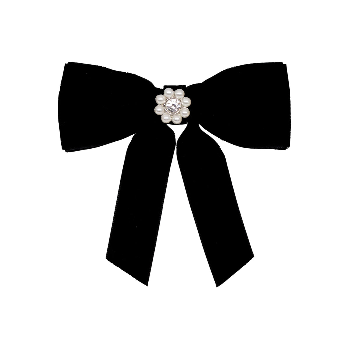 JEWEL VELVET MINI BOW BARRETTE (PREORDER)