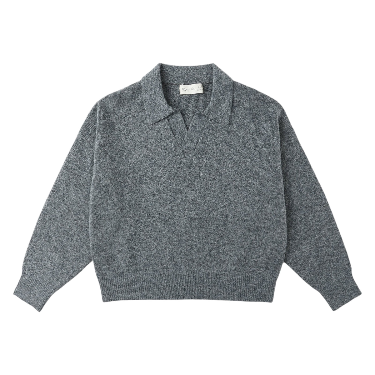 COLLARED SWEATSHIRT