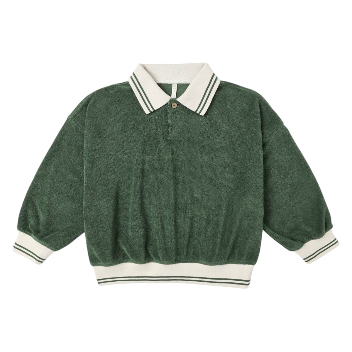 COLLARED TERRY SWEATSHIRT